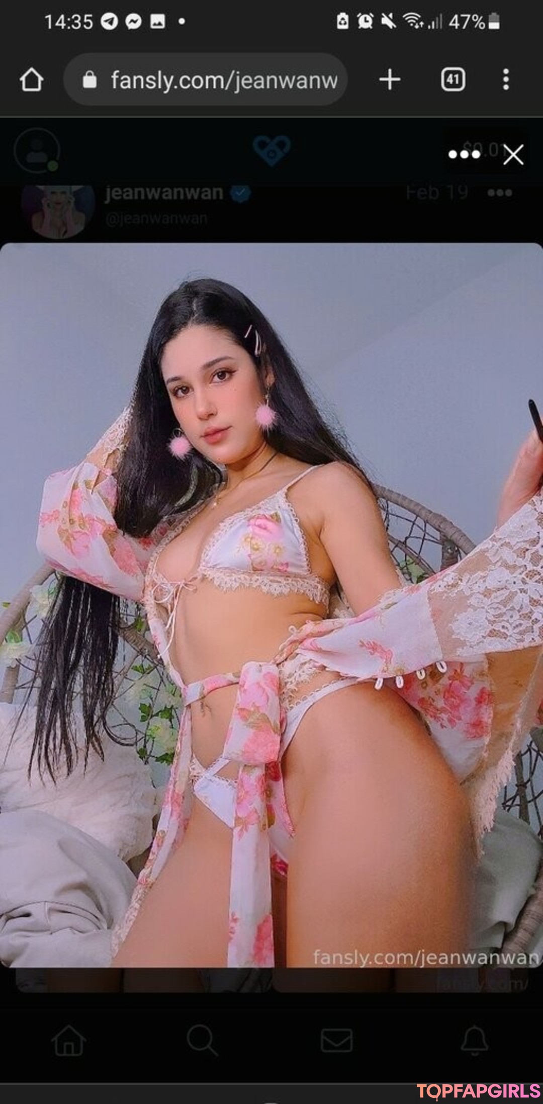 Nacktes geleaktes OnlyFans-Foto von Jeanwanwan #2662