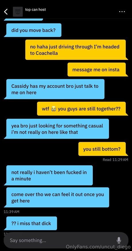 Nacktes geleaktes OnlyFans-Foto von Uncut Diego