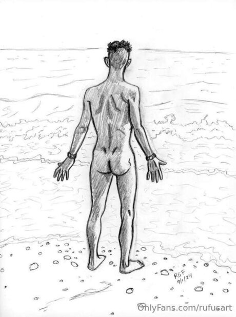 Nacktes geleaktes OnlyFans-Foto von Rufusart