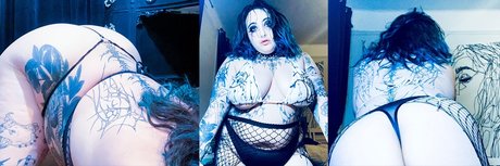 Nacktes geleaktes OnlyFans-Foto von Tattdgothbaddie Goth Goddess No Ppv