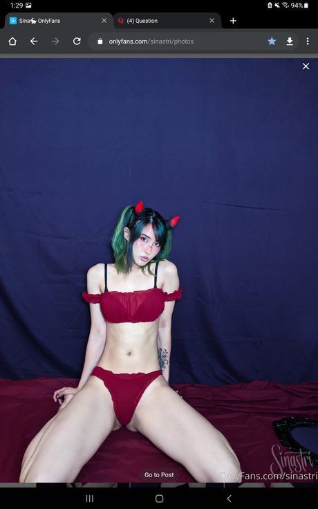 Nacktes geleaktes OnlyFans-Foto von Sinastri